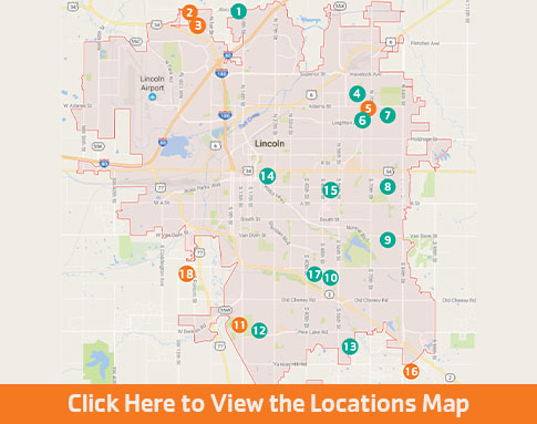 YMCA Lincoln Jobs Map